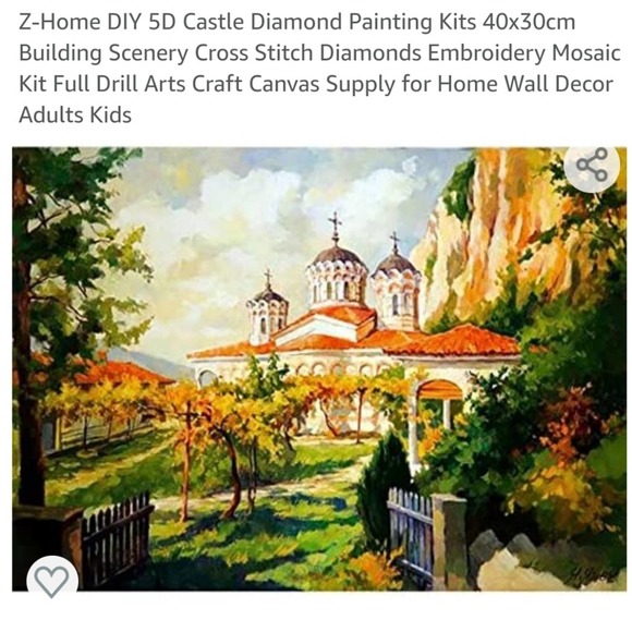 NEW 5D Castle Rhinestone/Diamond painting kits - Picture 6 of 10